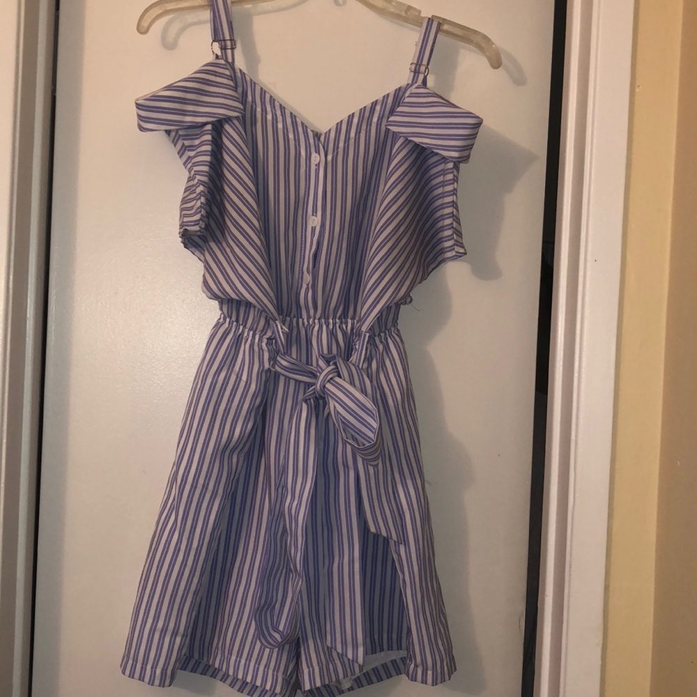 striped romper